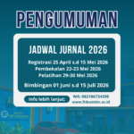Pengumuman Penyusuan Jurnal Tahun 2026