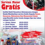 Servis Motor Gratis Hasil Kerja Sama Institut Bakti Nusantara dan Honda