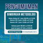 Jadwal Bimbingan MK Metodologi