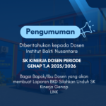 Penetapan Bukti Kinerja Genap Dosen T.A 2025/2026